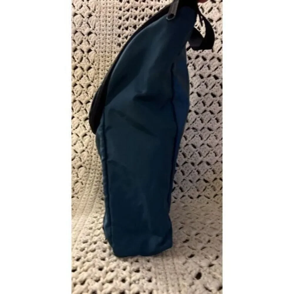 Vintage 80s LL Bean Small Hunting Utility Bag w/Hook Nylon Teal Outdoors Camping